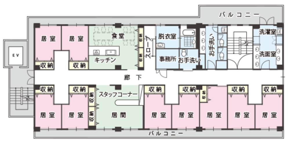 いきいきグループホーム大浜 間取図