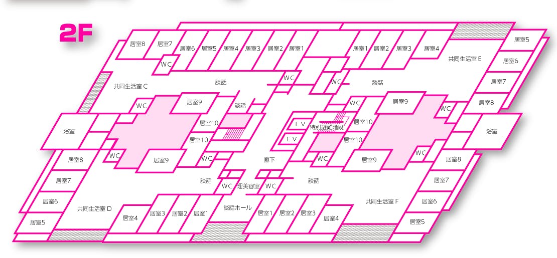 特別養護老人ホーム翠華の里 間取図