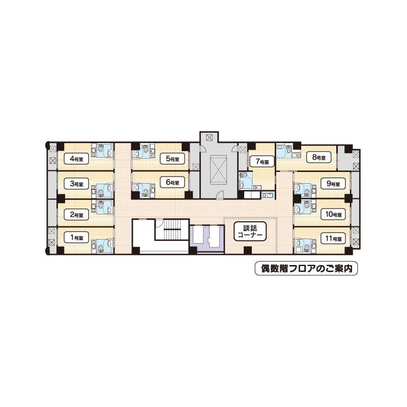 ミヨ倶楽部堺 間取図