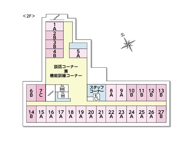ツクイ・サンシャイン保土ヶ谷 間取図