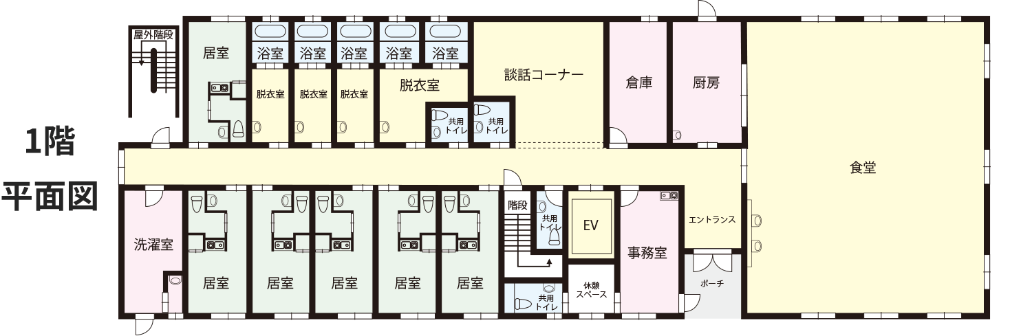 檜の家・小阪 間取図