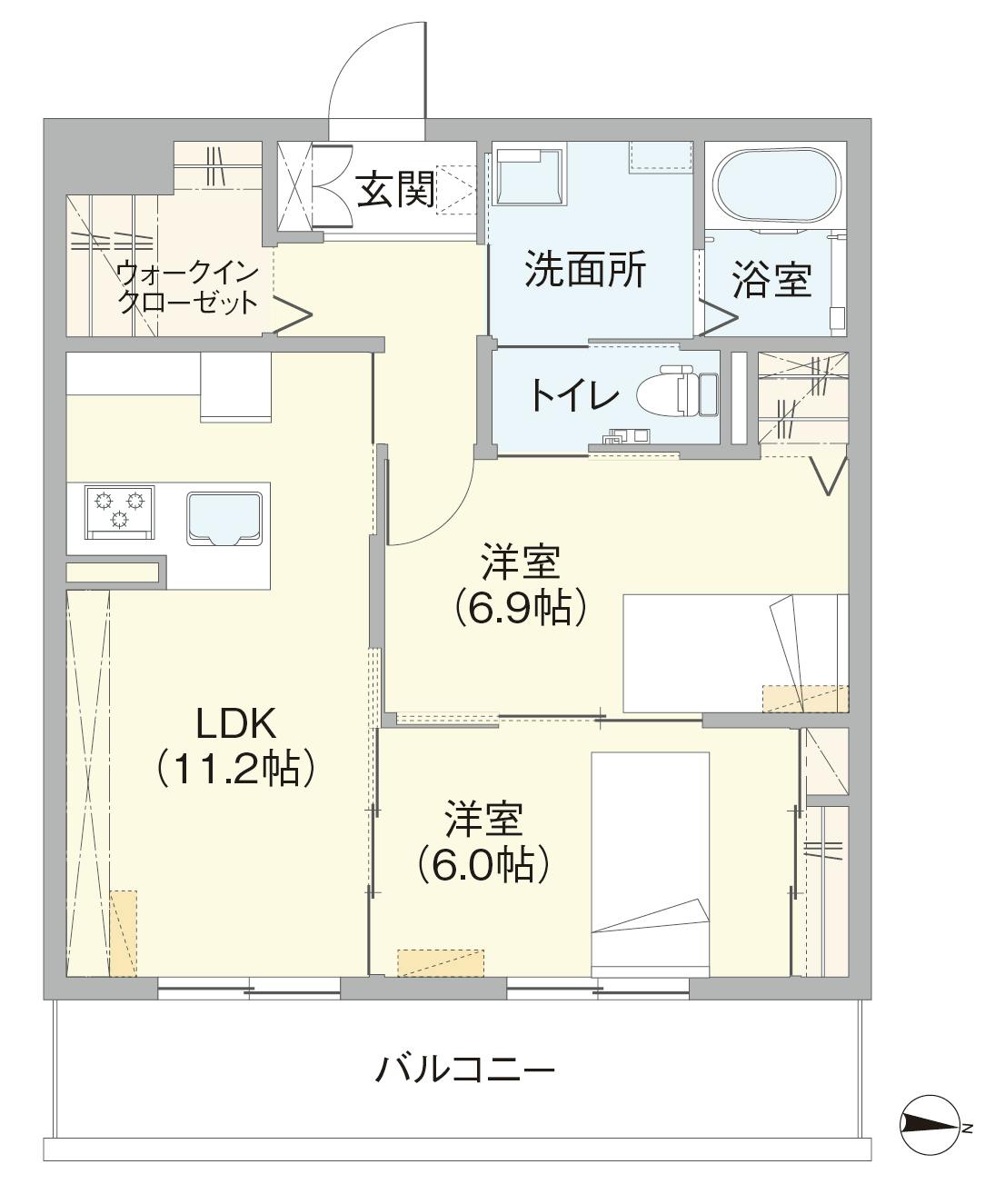 グランドマスト浜田山 間取図