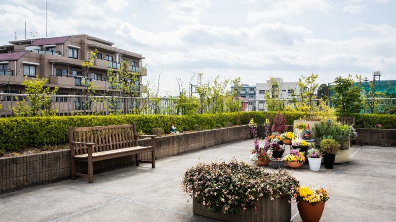 ブランシエールケア常盤台 屋上庭園