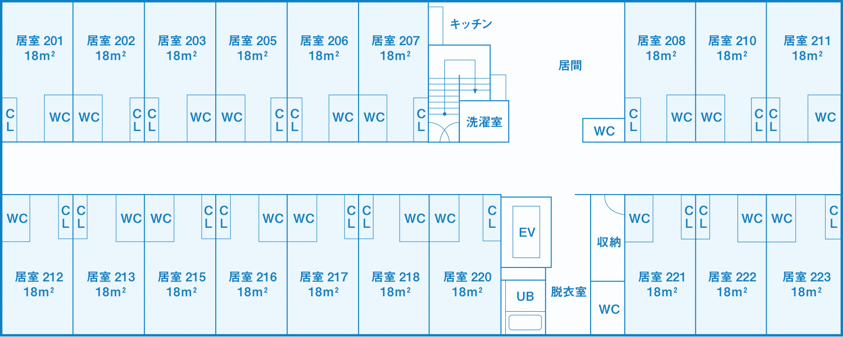 サービス付き高齢者住宅スマイル本荘 間取図