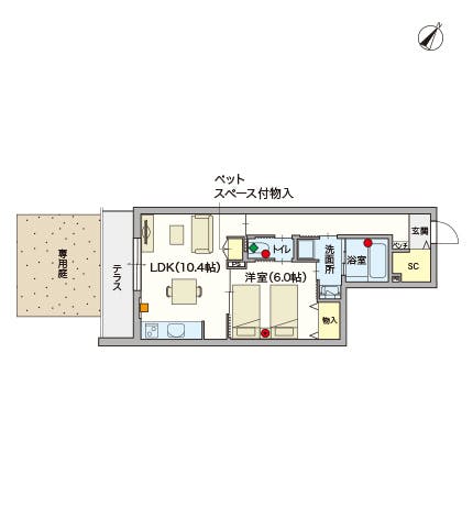 ヘーベルVillage氷川台 間取図