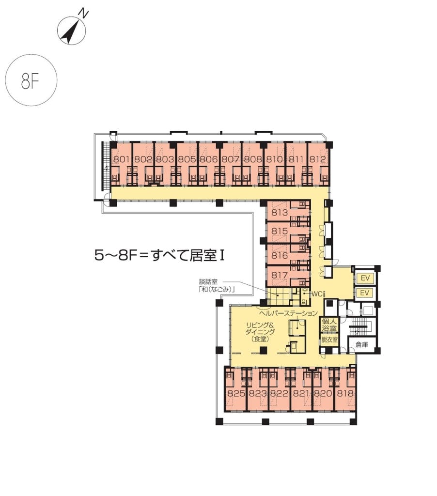 ニチイホーム勝どき 間取図