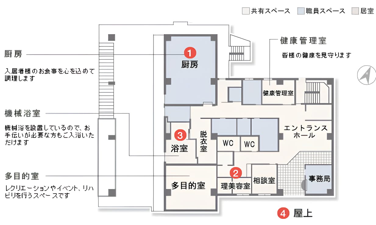 大島ケアハートガーデン 間取図