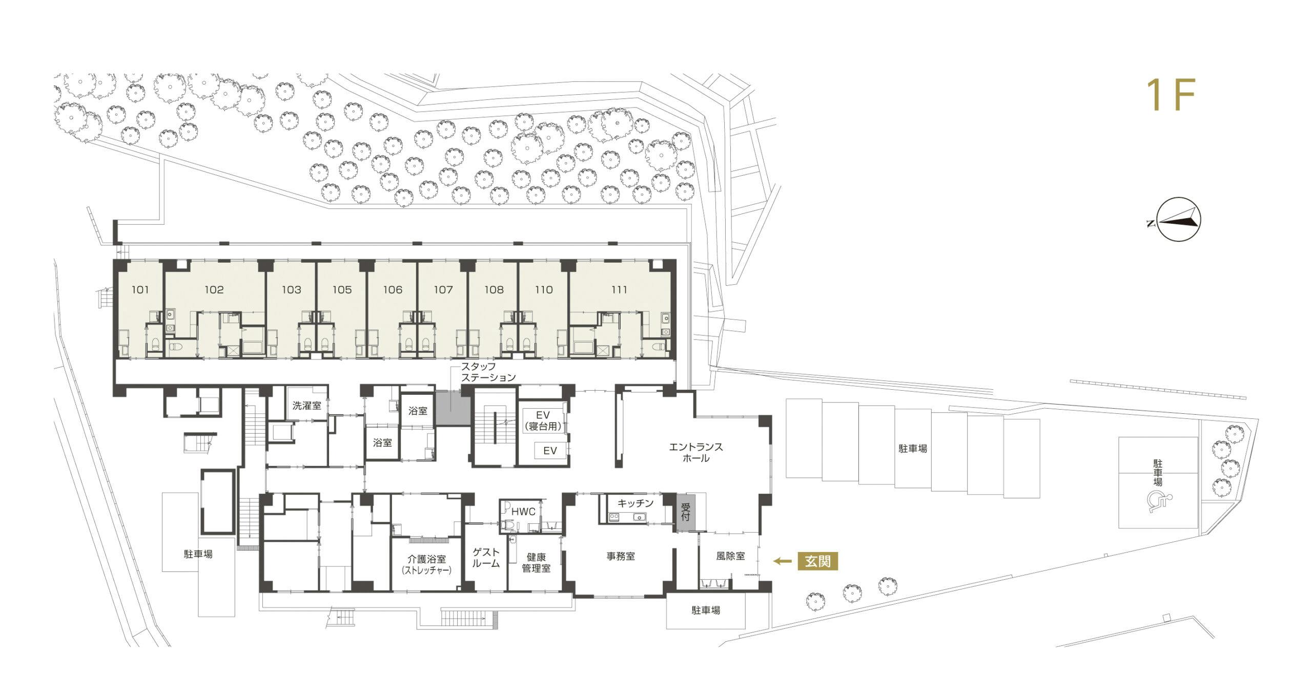 チャームスイート苦楽園 間取図
