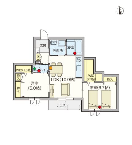 ヘーベルVillage稲田堤 間取図