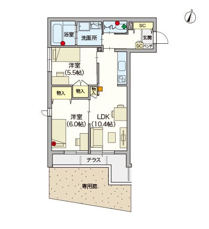 ヘーベルVillage竹ノ塚 間取図