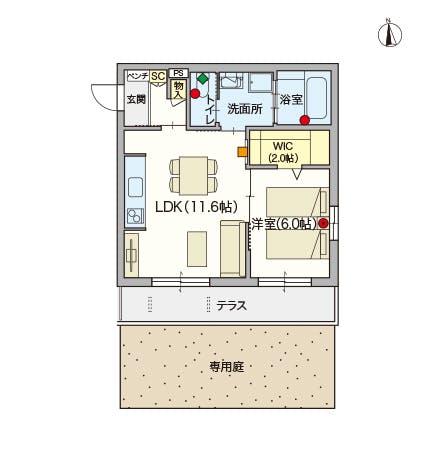 ヘーベルVillage東高島平 間取図
