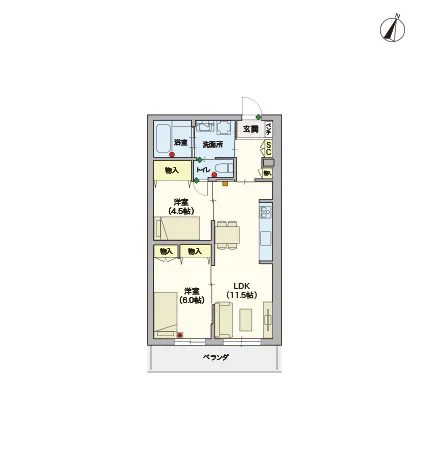 ヘーベルVillage浦和領家 間取図