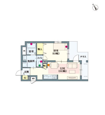 ヘーベルVillage東武練馬 間取図