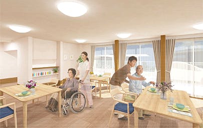 ヒューマンライフケア町田木曽ホスピスホーム 食堂