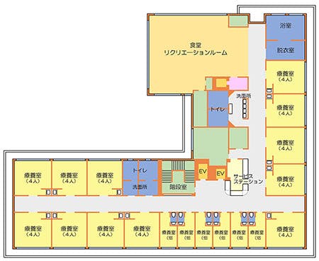国立あおやぎ苑 間取図