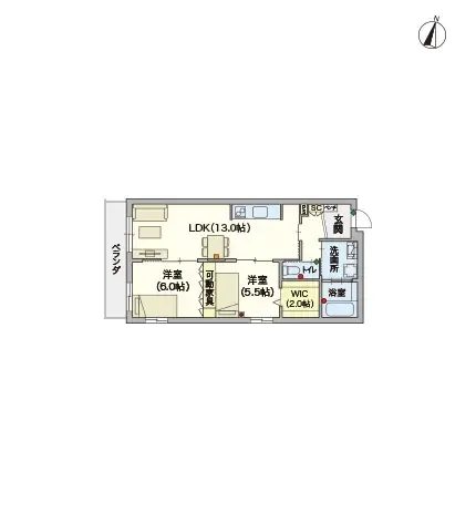 ヘーベルVillage用賀多摩川台 間取図