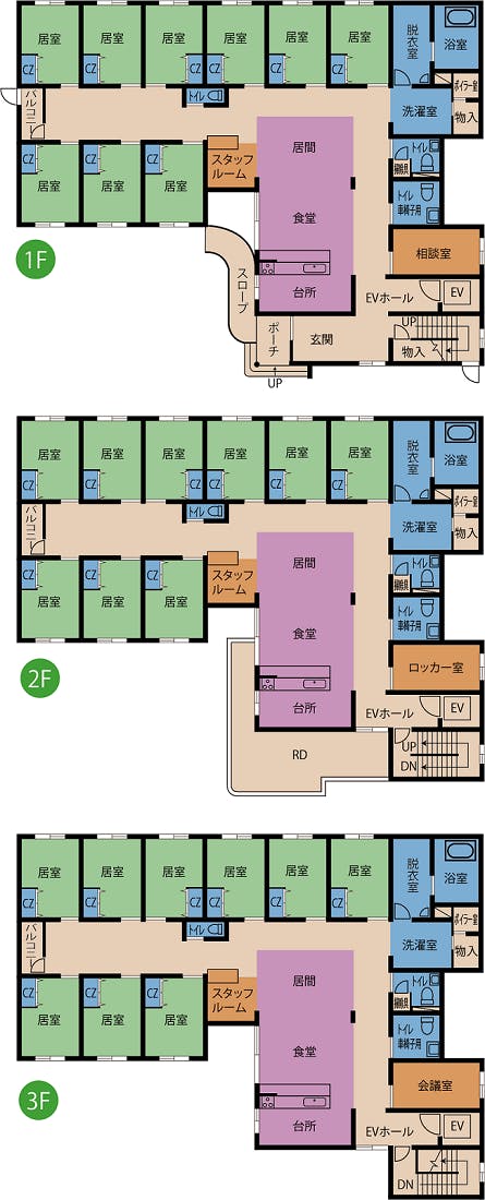 ふれあいの里グループホーム小樽・朝里 間取図