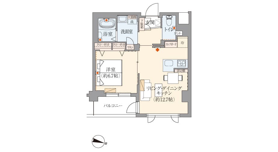 グランドマスト成城北 間取図