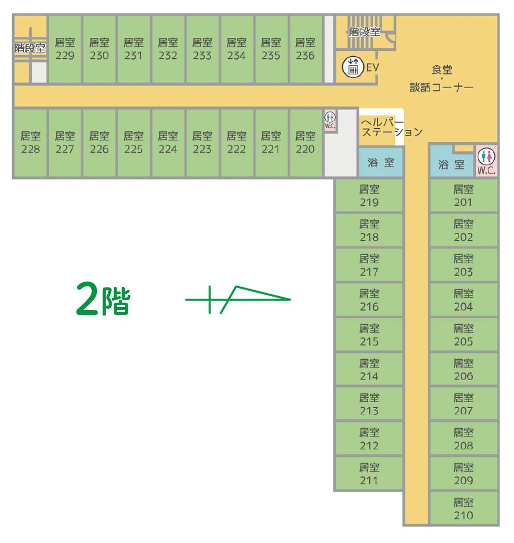 有料老人ホームメディケア福岡西 間取図