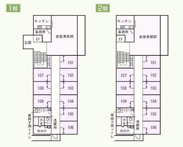 グループホームたんぽぽ水郷田名 間取図