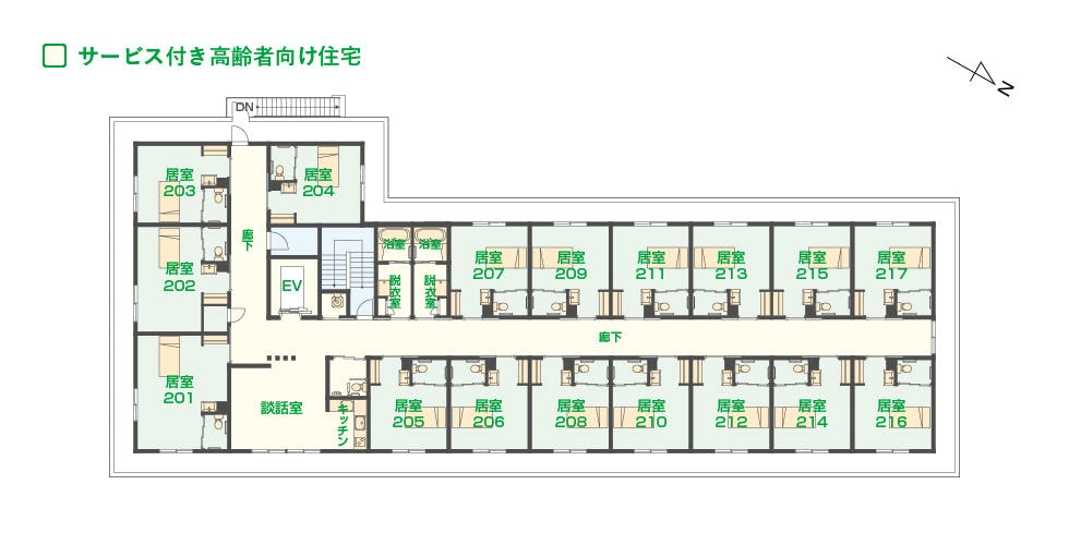エイジフリーハウス伊丹春日丘 間取図