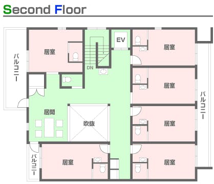 グループホームあすか東十条 間取図