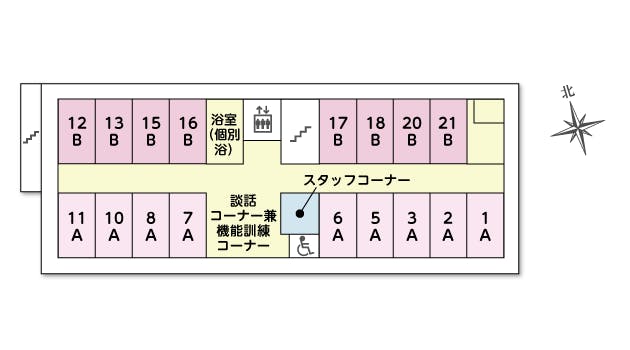 ツクイ・サンシャイン郡山 間取図