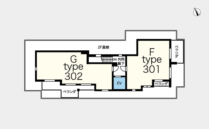 ヘーベルVillage方南町 間取図