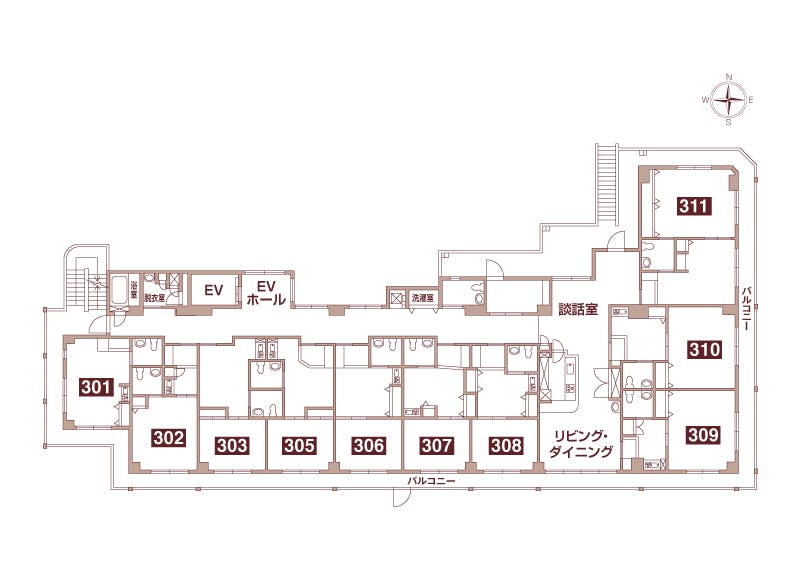 ロングライフ成城 間取図