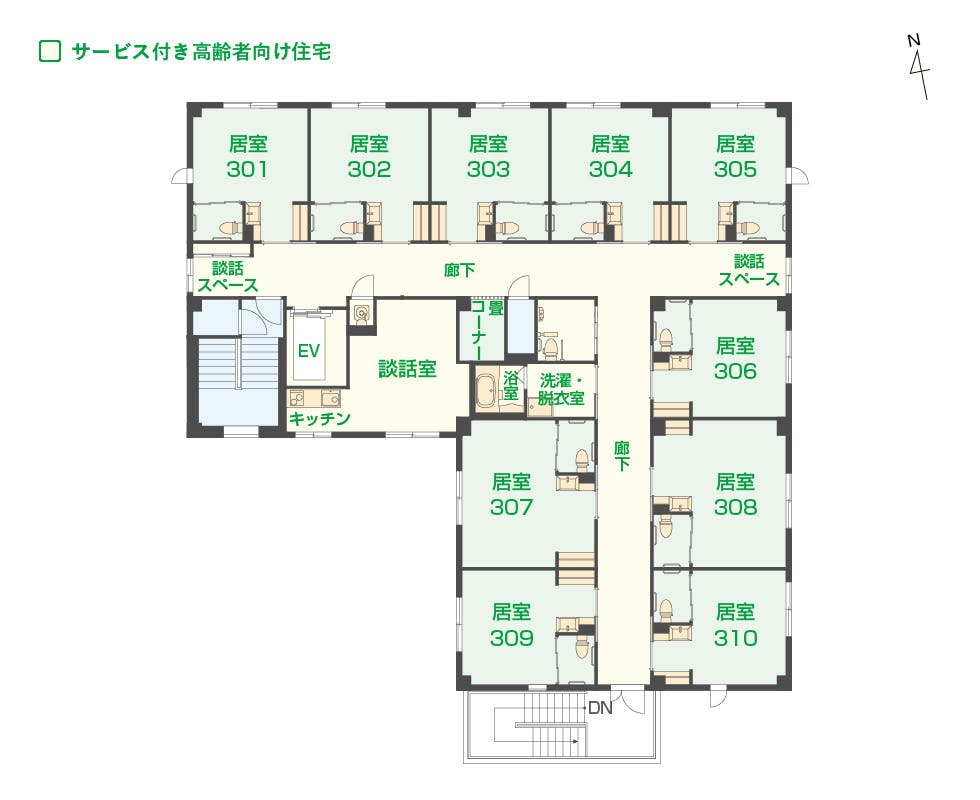 エイジフリーハウス川崎菅生 間取図