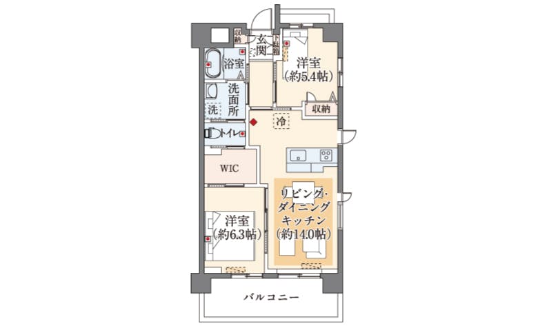 マストクレリアン鎌倉 間取図