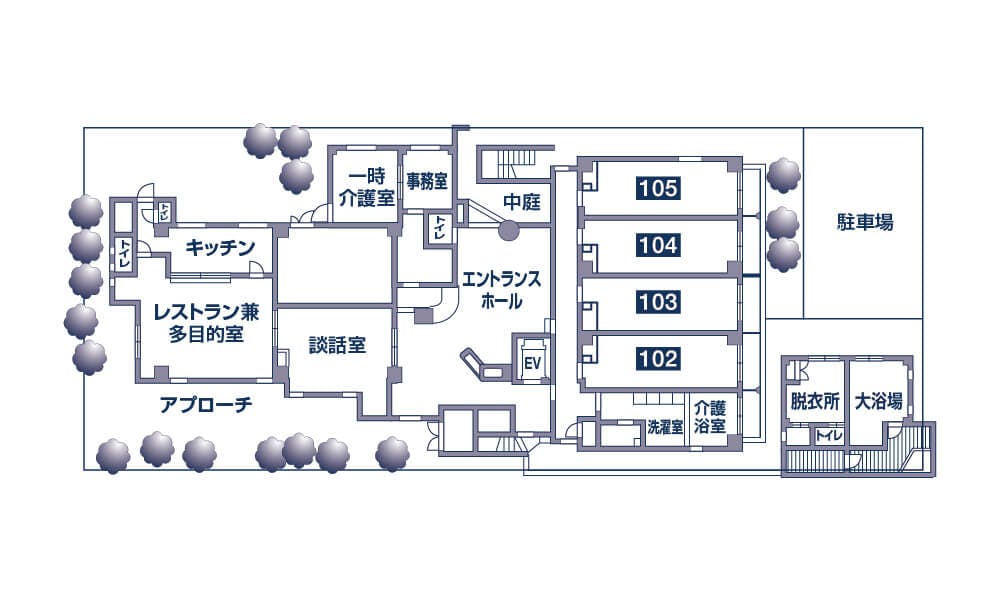 エルケアホームガーデン甲子園口 間取図