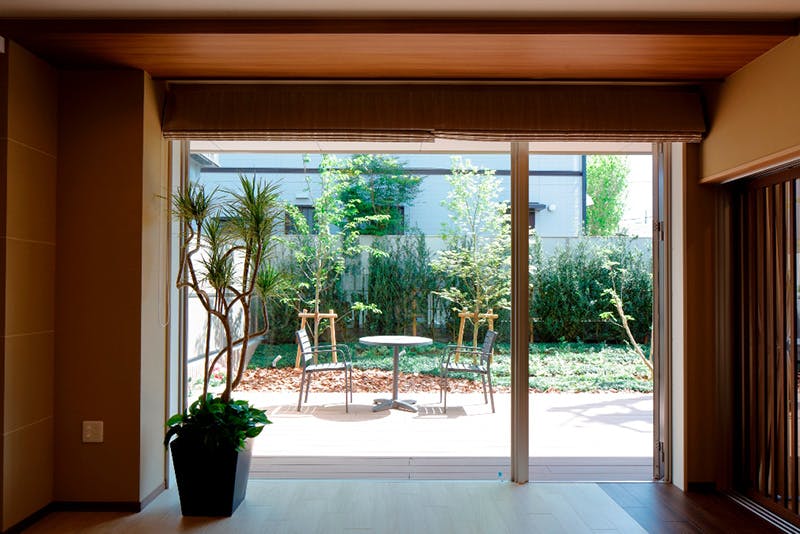 チャーム東葛西 ウッドデッキ