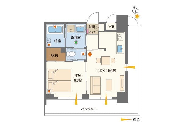 グランドマスト椎名町 間取図