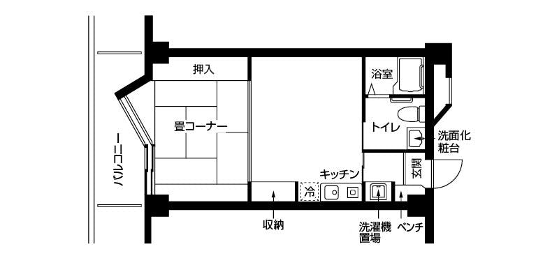 ドーミー城北公園 間取図