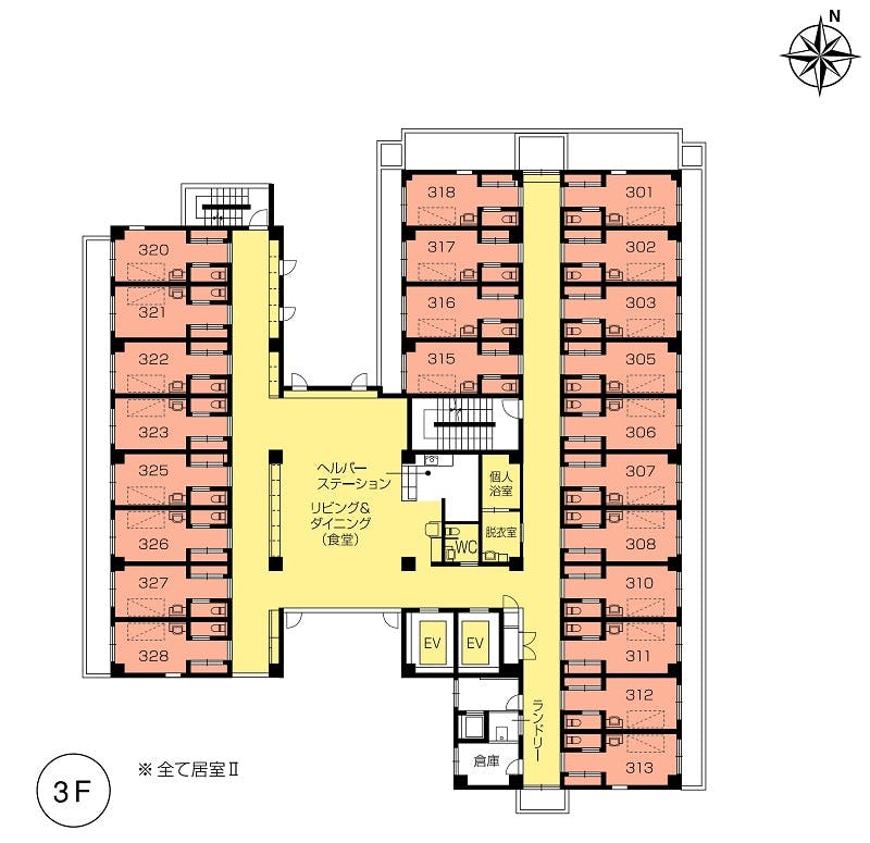ニチイホーム 江戸川 間取図