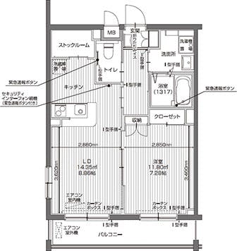 アイリスガーデン昭島昭和の森 間取図