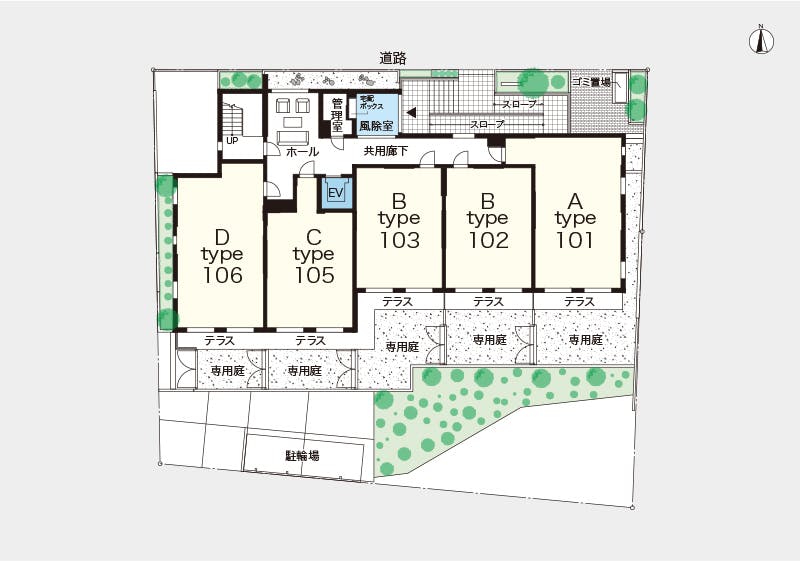 ヘーベルVillage蒔田 間取図