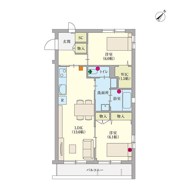 ヘーベルVillage横須賀中央 間取図