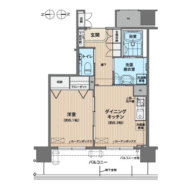 ベルパージュ大阪上本町 間取図