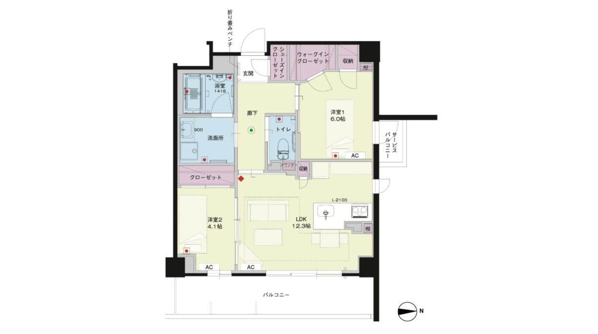 グランドマスト京都嵯峨野 間取図