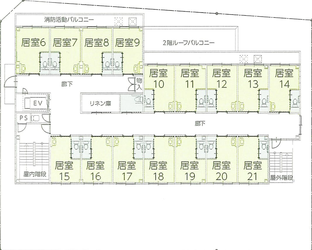 住宅型有料老人ホーム 和香泉大津 間取図