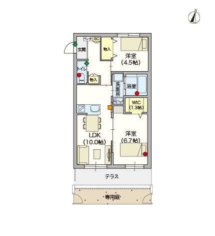 ヘーベルVillage大宮 間取図
