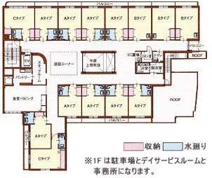 介護付有料老人ホームぬくもりの里悠楽苑 間取図