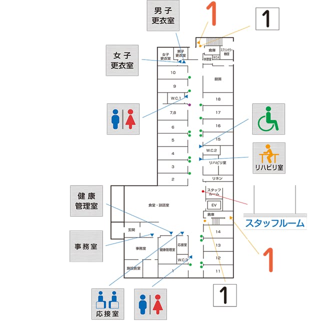 百ねん庵 桜 間取図