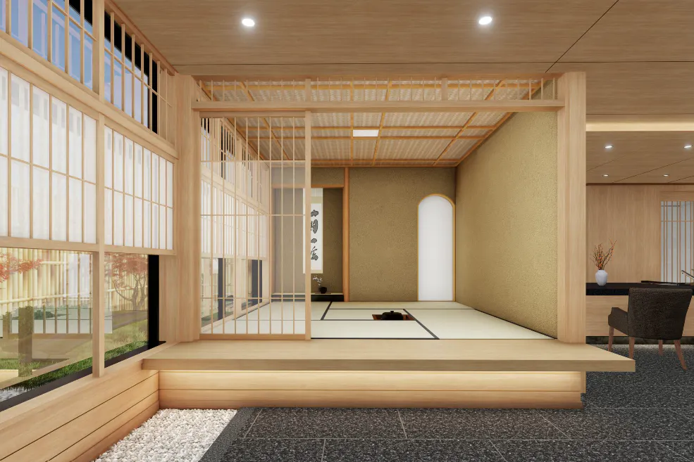チャームプレミア京都岡崎 茶室 完成予想図