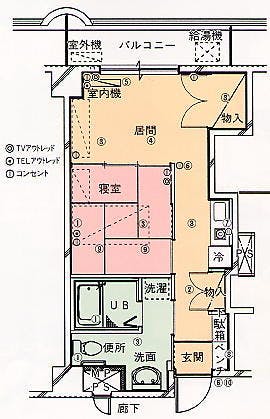 有料老人ホームサン・パレ加瀬 間取図