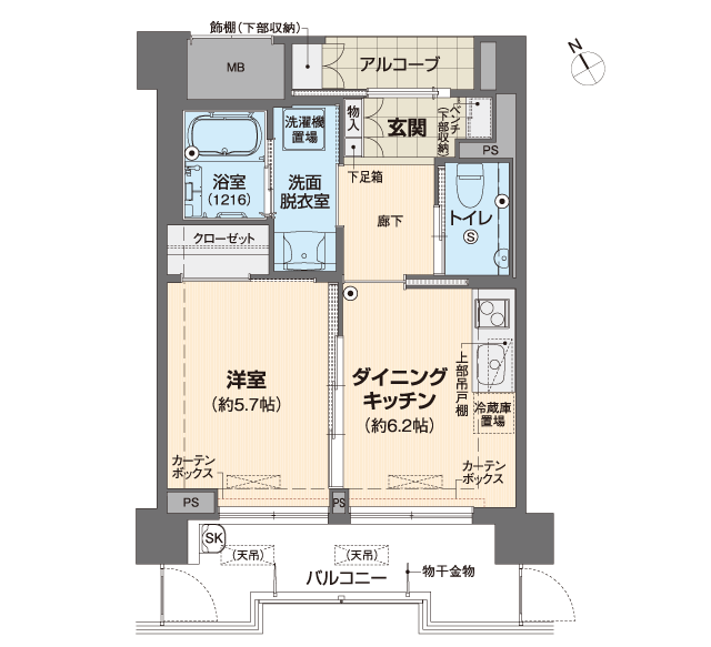 ベルパージュ大阪帝塚山 間取図