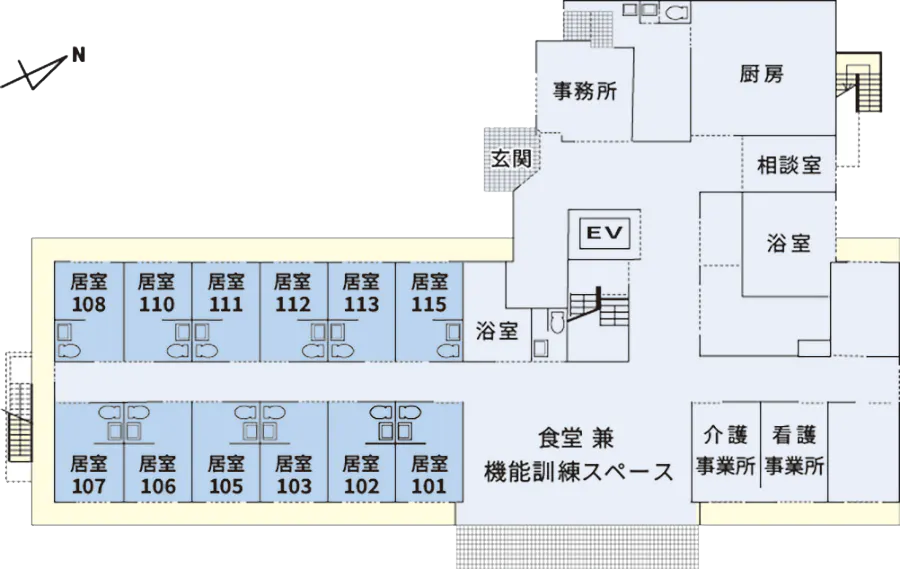 メディホス板橋 間取図