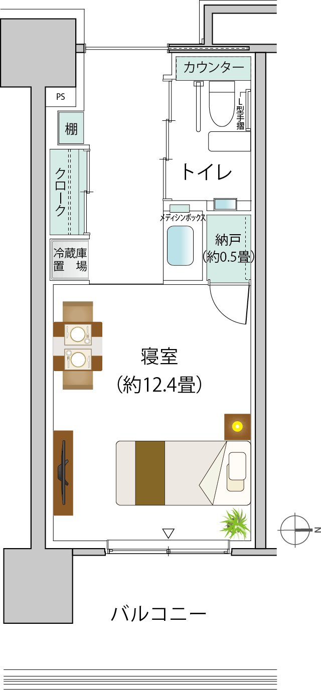 パークウェルステイト湘南藤沢SST 間取図